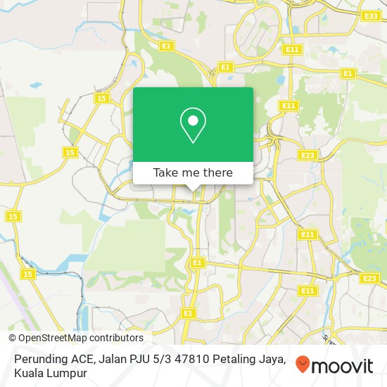 Perunding ACE, Jalan PJU 5 / 3 47810 Petaling Jaya map