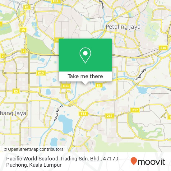 Pacific World Seafood Trading Sdn. Bhd., 47170 Puchong map