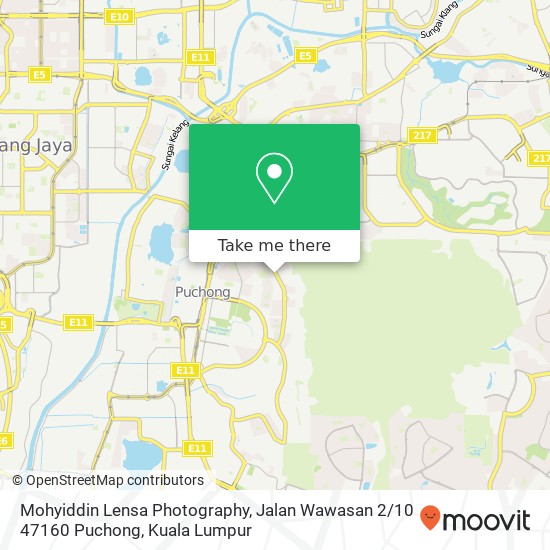 Peta Mohyiddin Lensa Photography, Jalan Wawasan 2 / 10 47160 Puchong
