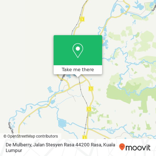 Peta De Mulberry, Jalan Stesyen Rasa 44200 Rasa