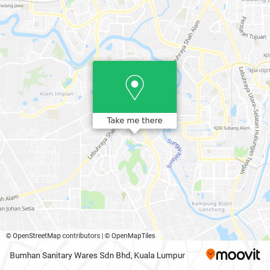 Peta Bumhan Sanitary Wares Sdn Bhd