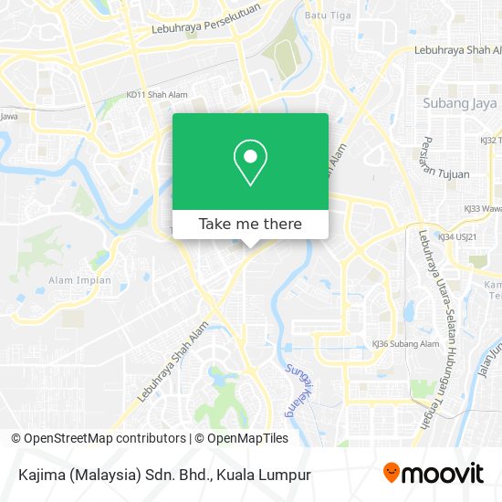 Kajima (Malaysia) Sdn. Bhd. map