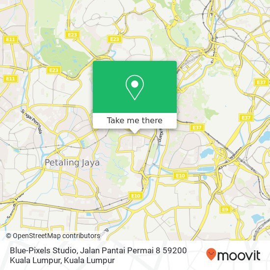 Blue-Pixels Studio, Jalan Pantai Permai 8 59200 Kuala Lumpur map