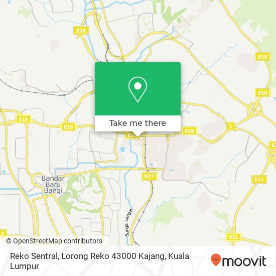 Reko Sentral, Lorong Reko 43000 Kajang map