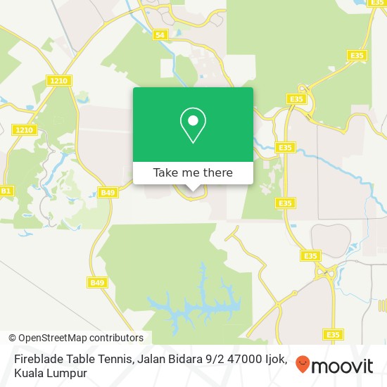 Fireblade Table Tennis, Jalan Bidara 9 / 2 47000 Ijok map