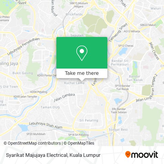 Syarikat Majujaya Electrical map