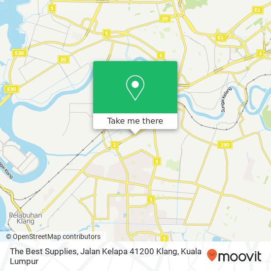 The Best Supplies, Jalan Kelapa 41200 Klang map