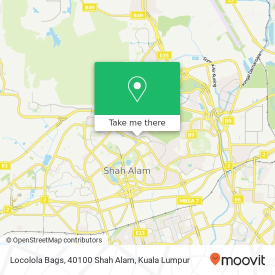 Locolola Bags, 40100 Shah Alam map