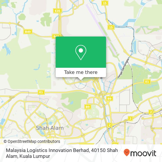 Malaysia Logistics Innovation Berhad, 40150 Shah Alam map