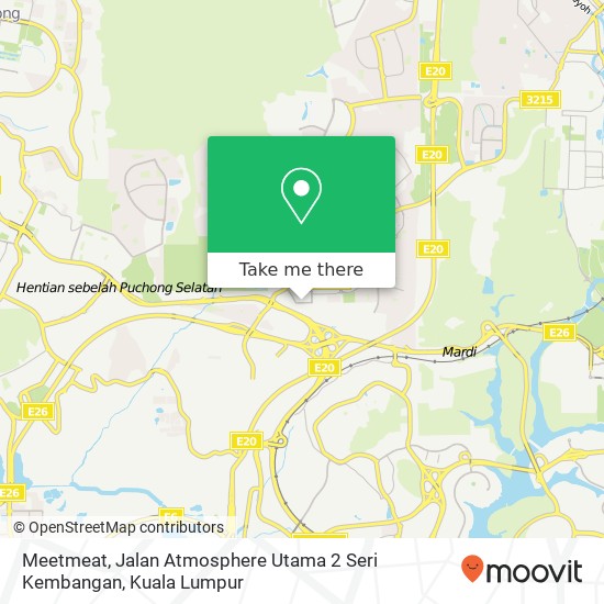 Meetmeat, Jalan Atmosphere Utama 2 Seri Kembangan map