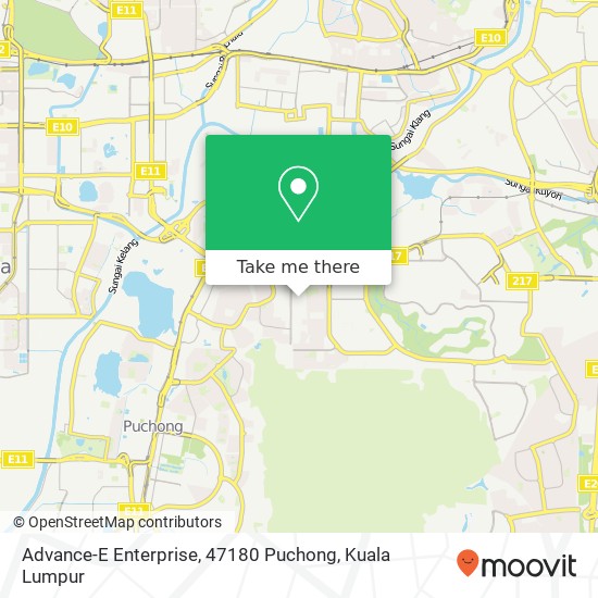 Advance-E Enterprise, 47180 Puchong map