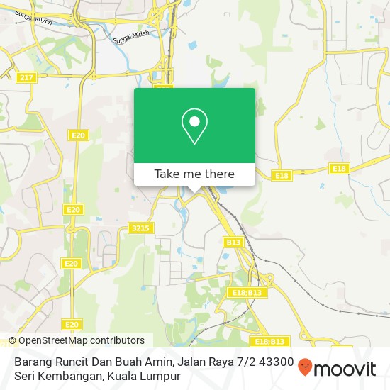 Barang Runcit Dan Buah Amin, Jalan Raya 7 / 2 43300 Seri Kembangan map