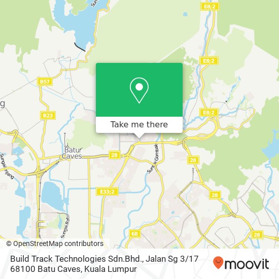 Build Track Technologies Sdn.Bhd., Jalan Sg 3 / 17 68100 Batu Caves map