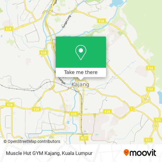 Muscle Hut GYM Kajang map