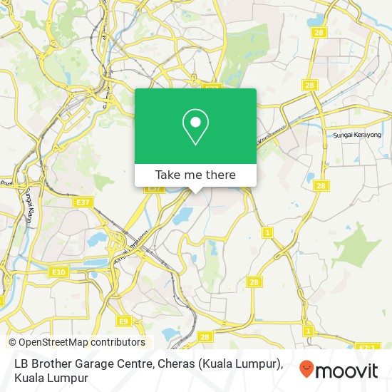 LB Brother Garage Centre, Cheras (Kuala Lumpur) map
