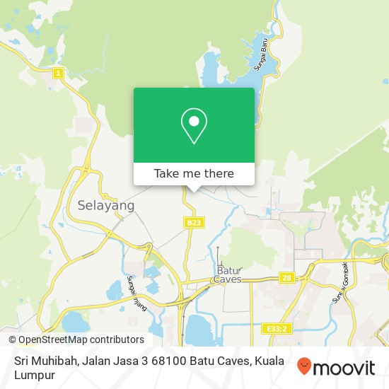 Peta Sri Muhibah, Jalan Jasa 3 68100 Batu Caves