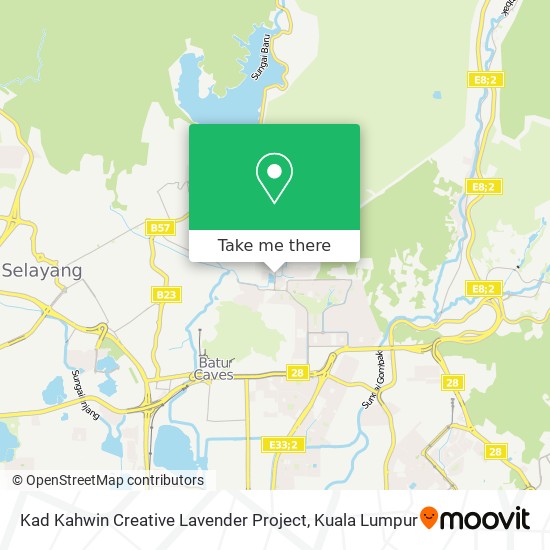 Kad Kahwin Creative Lavender Project map