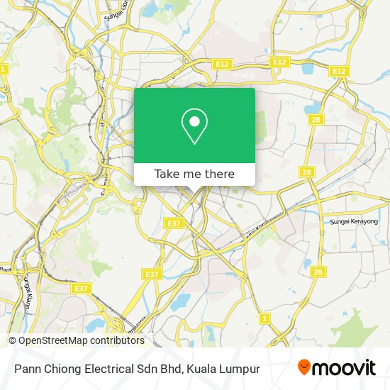 Pann Chiong Electrical Sdn Bhd map