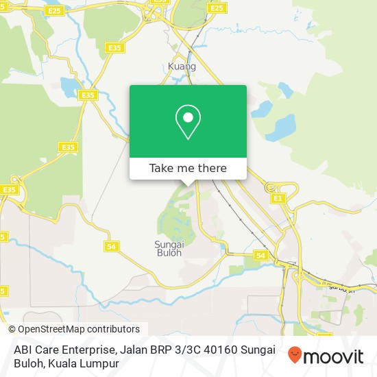 ABI Care Enterprise, Jalan BRP 3 / 3C 40160 Sungai Buloh map