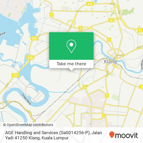 AGE Handling and Services (Sa0014256-P), Jalan Yadi 41250 Klang map