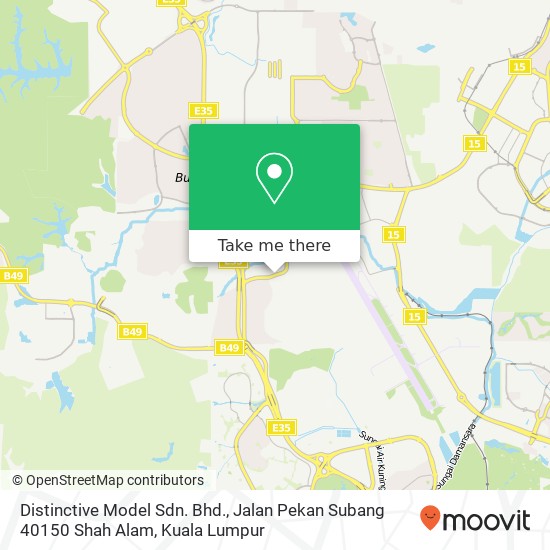 Peta Distinctive Model Sdn. Bhd., Jalan Pekan Subang 40150 Shah Alam