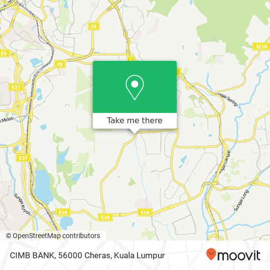 CIMB BANK, 56000 Cheras map