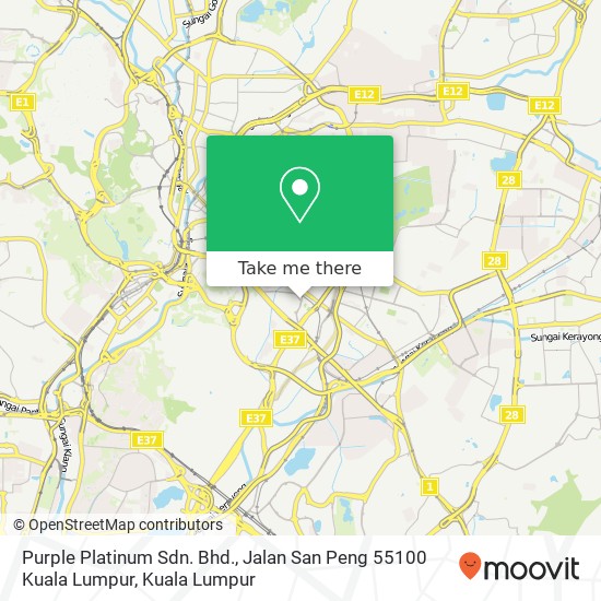 Peta Purple Platinum Sdn. Bhd., Jalan San Peng 55100 Kuala Lumpur