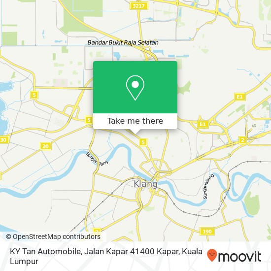 KY Tan Automobile, Jalan Kapar 41400 Kapar map