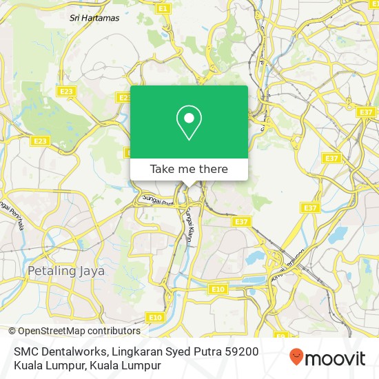 SMC Dentalworks, Lingkaran Syed Putra 59200 Kuala Lumpur map
