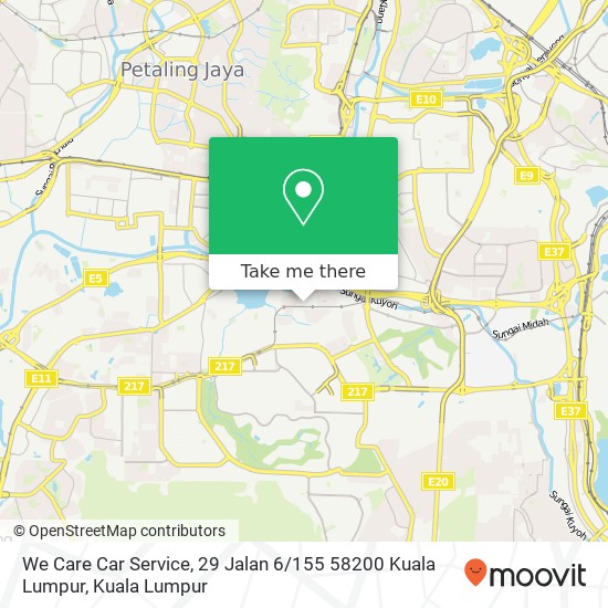 We Care Car Service, 29 Jalan 6 / 155 58200 Kuala Lumpur map