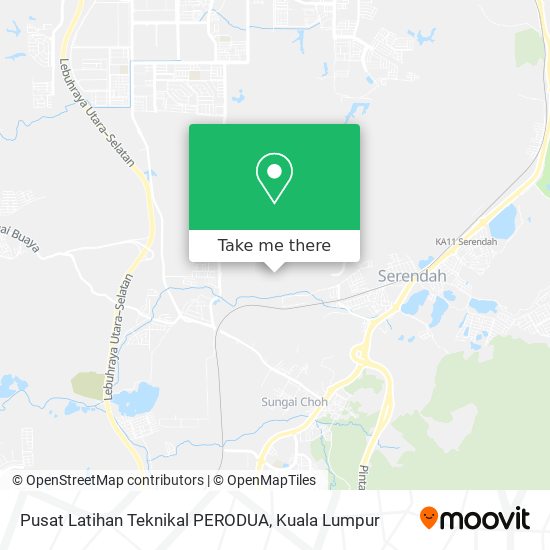 Peta Pusat Latihan Teknikal PERODUA