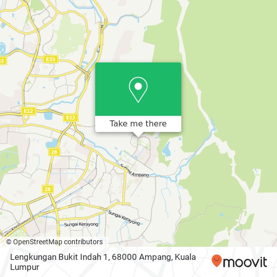 Lengkungan Bukit Indah 1, 68000 Ampang map