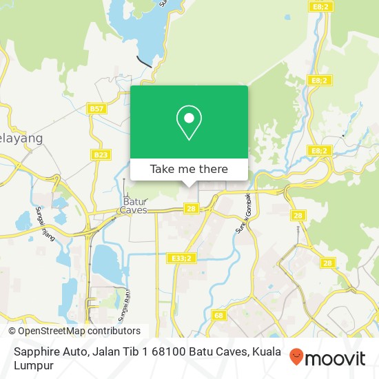 Sapphire Auto, Jalan Tib 1 68100 Batu Caves map