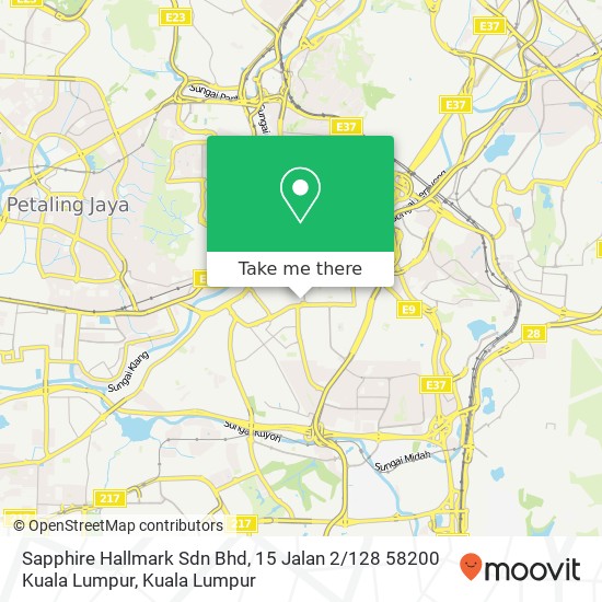 Sapphire Hallmark Sdn Bhd, 15 Jalan 2 / 128 58200 Kuala Lumpur map