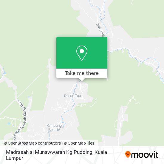 Madrasah al Munawwarah Kg Pudding map