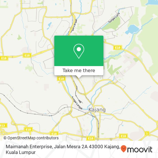 Maimanah Enterprise, Jalan Mesra 2A 43000 Kajang map