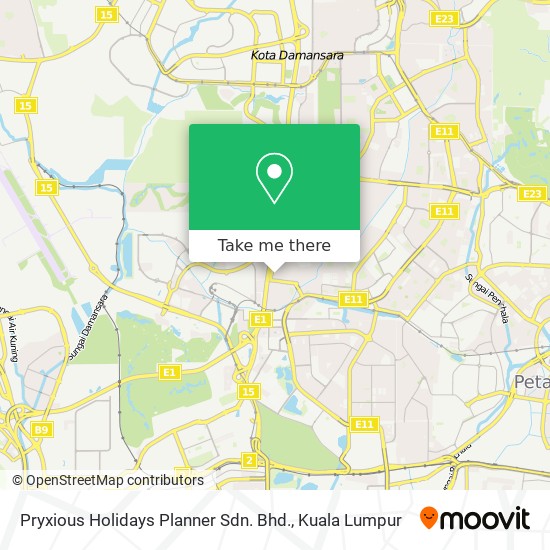 Pryxious Holidays Planner Sdn. Bhd. map