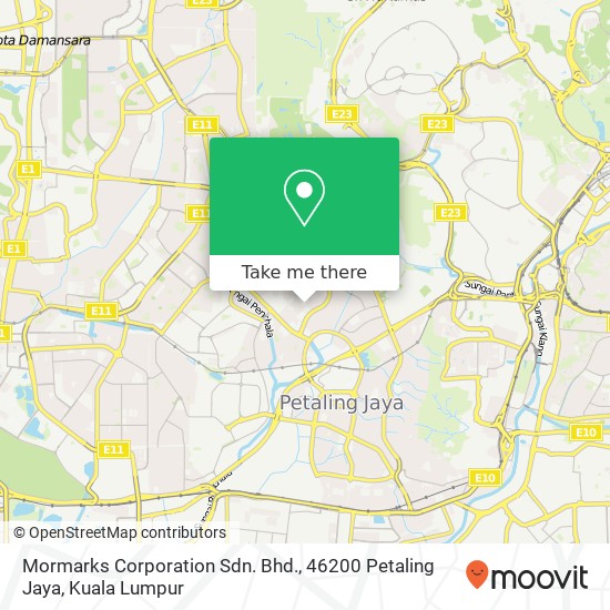 Mormarks Corporation Sdn. Bhd., 46200 Petaling Jaya map