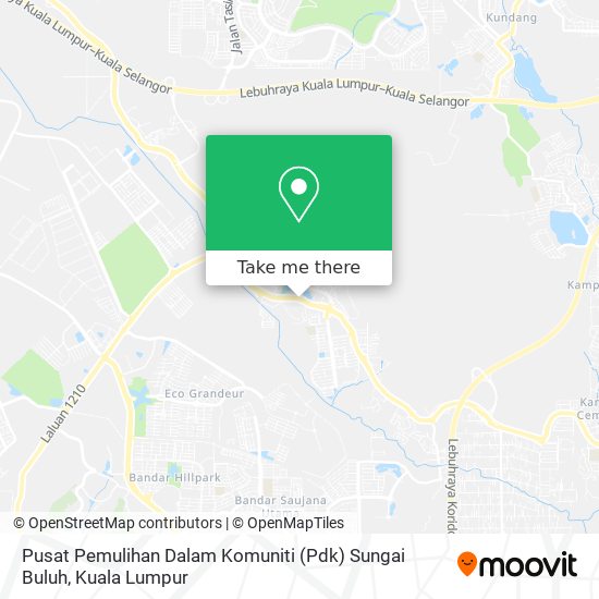Peta Pusat Pemulihan Dalam Komuniti (Pdk) Sungai Buluh
