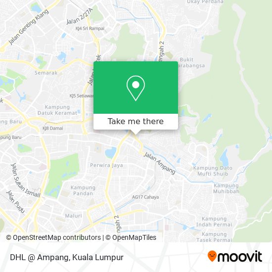 DHL @ Ampang map