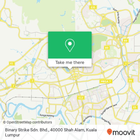 Binary Strike Sdn. Bhd., 40000 Shah Alam map