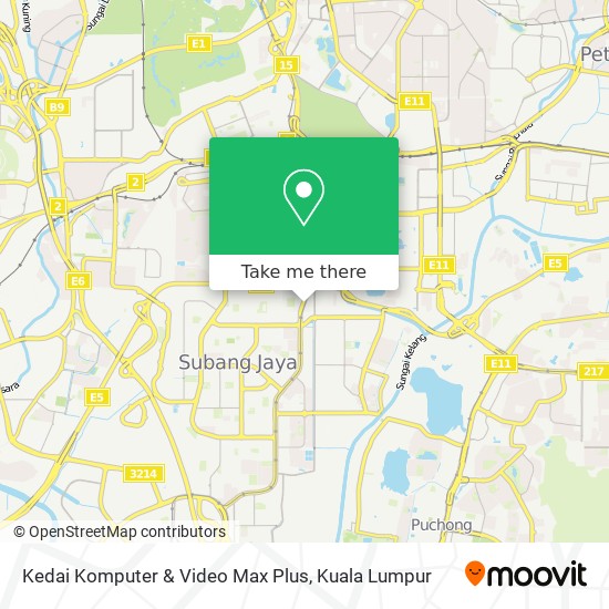 Kedai Komputer & Video Max Plus map