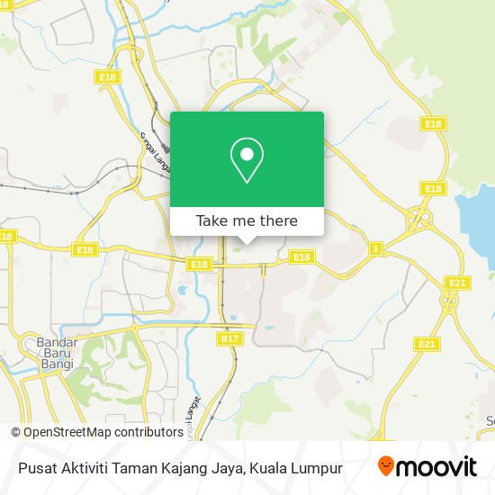 Peta Pusat Aktiviti Taman Kajang Jaya