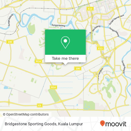 Bridgestone Sporting Goods map