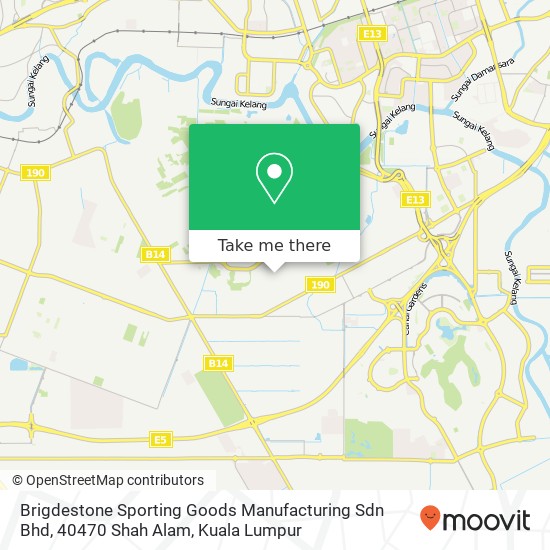 Brigdestone Sporting Goods Manufacturing Sdn Bhd, 40470 Shah Alam map