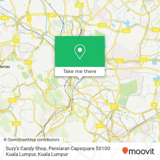 Suzy's Candy Shop, Persiaran Capsquare 50100 Kuala Lumpur map