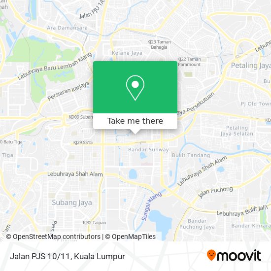 Jalan PJS 10/11 map