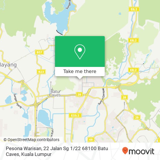 Peta Pesona Warisan, 22 Jalan Sg 1 / 22 68100 Batu Caves