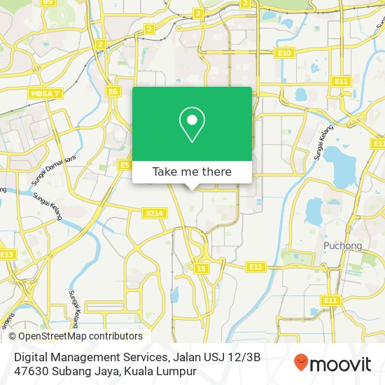 Digital Management Services, Jalan USJ 12 / 3B 47630 Subang Jaya map