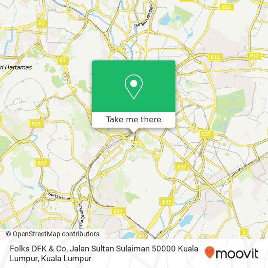 Peta Folks DFK & Co, Jalan Sultan Sulaiman 50000 Kuala Lumpur